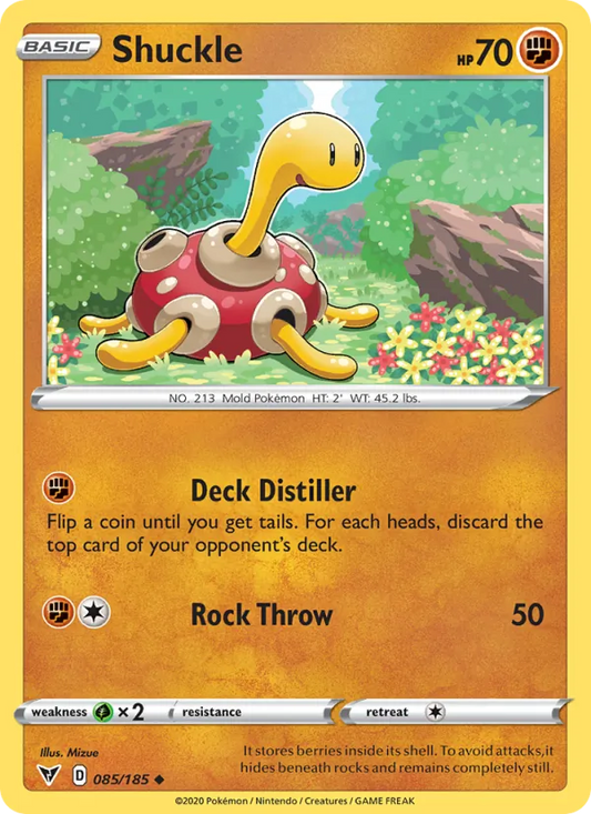 Shuckle Normal 085/185 Vivid Voltage Pokémon Card