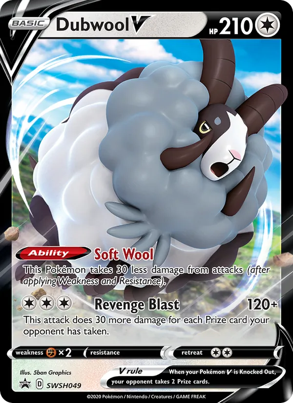 Dubwool V Holo WH049/307 SWSH Black Star Promos Pokémon Card