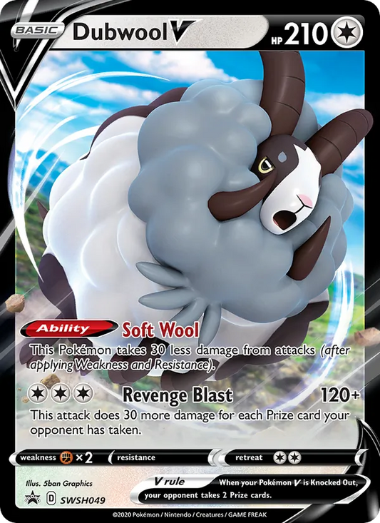 Dubwool V Holo WH049/307 SWSH Black Star Promos Pokémon Card