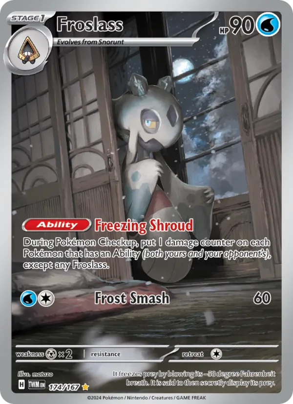 Froslass Holo 174/167 Twilight Masquerade Pokémon Card