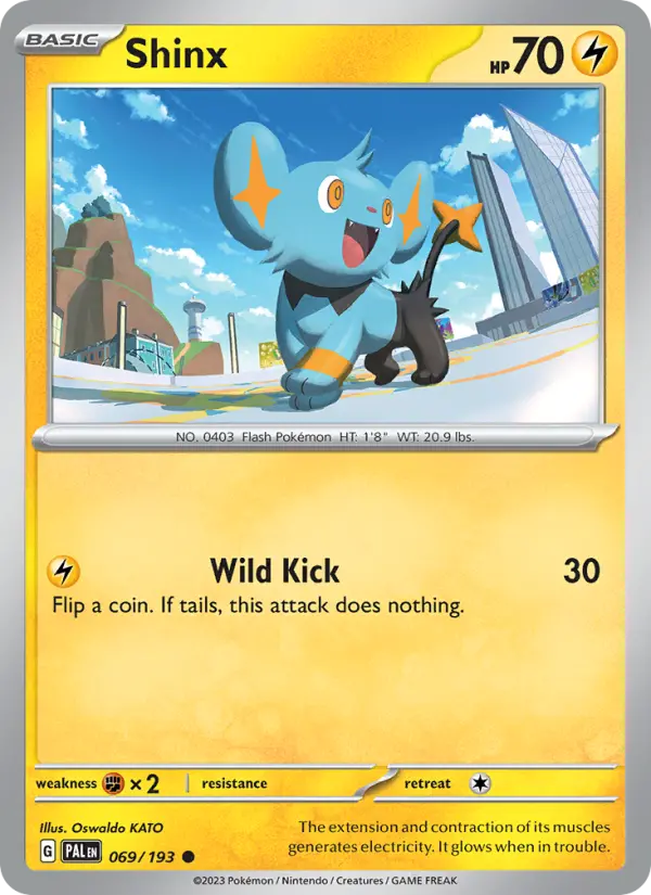 Shinx Non-Foil 069/193 Paldea Evolved Pokémon Card