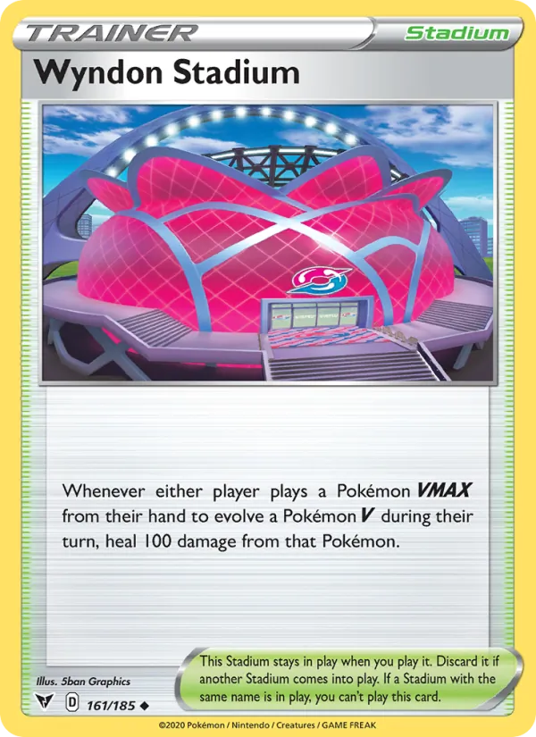 Wyndon Stadium Reverse Holo 161/185 Vivid Voltage Pokémon Card