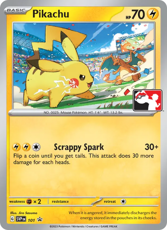 Pikachu Non-Foil 101/225 SVP Black Star Promos Pokémon Card