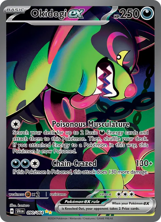 Okidogi ex Holo 090/64 Shrouded Fable Pokémon Card