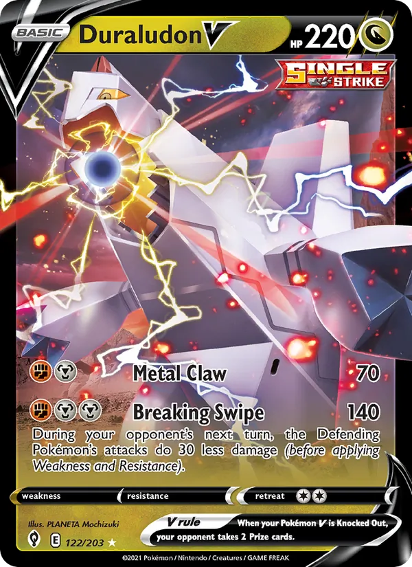 Duraludon V Holo 122/203 Evolving Skies Pokémon Card