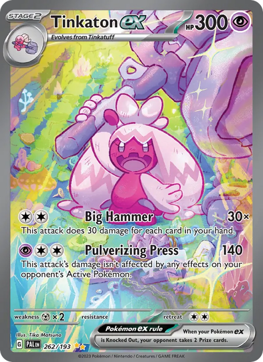 Tinkaton ex Holo 262/193 Paldea Evolved Pokémon Card