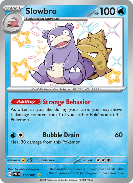 Slowbro Holo 117/91 Paldean Fates Pokémon Card