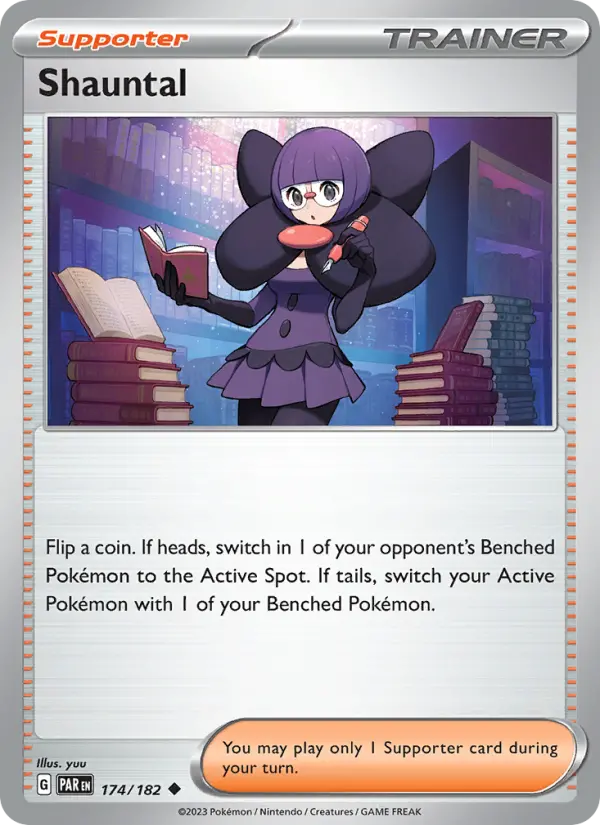 Shauntal Reverse Holo 174/182 Paradox Rift Pokémon Card