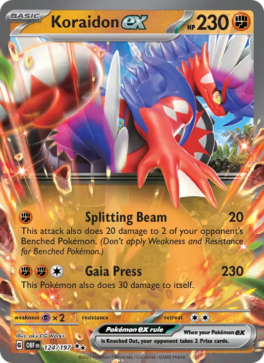 Koraidon ex (OBF) 124