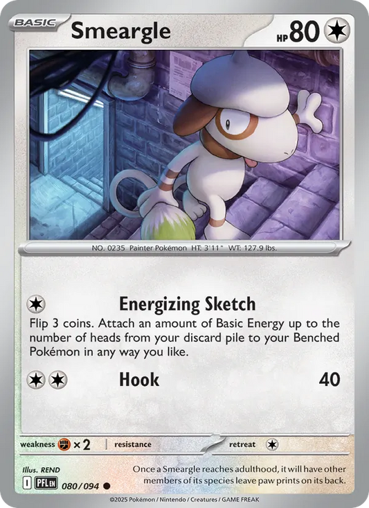 Smeargle Normal 080/94 Phantasmal Flames Pokémon Card
