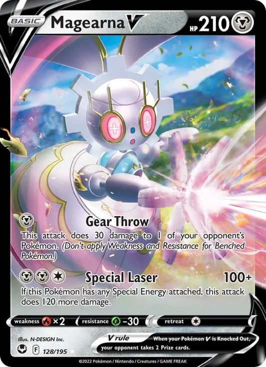 Magearna V Holo 128/195 Silver Tempest Pokémon Card