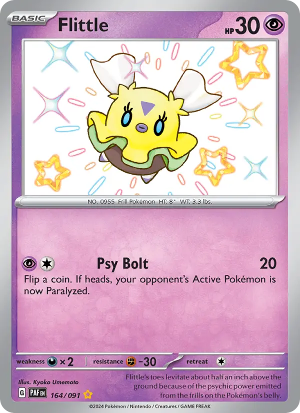 Flittle Holo 164/91 Paldean Fates Pokémon Card