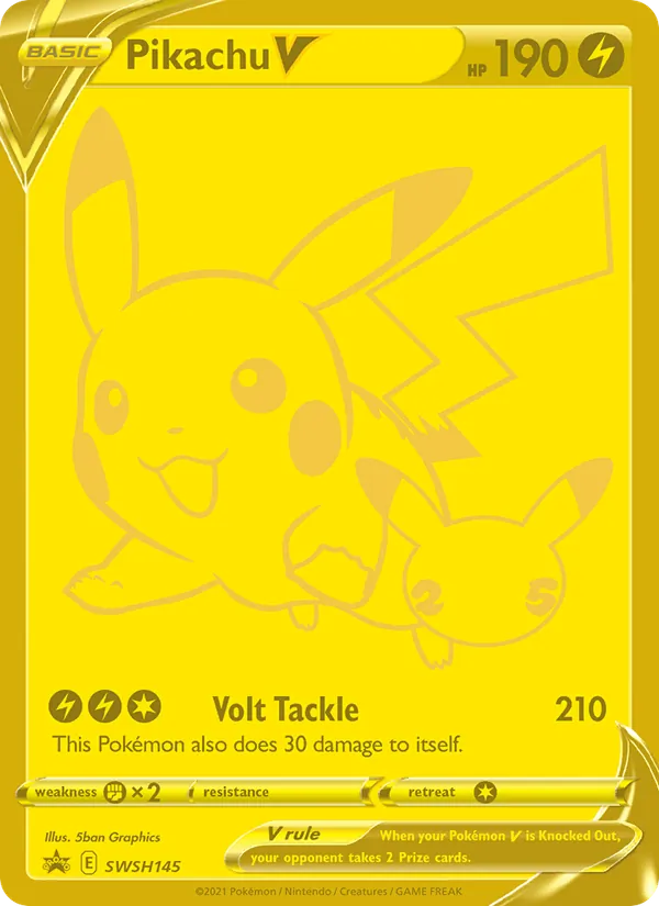 Pikachu V Holo WH145/307 SWSH Black Star Promos Pokémon Card