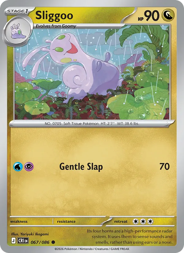 Sliggoo Non-Holo 067/86 Chaos Rising Pokémon Card