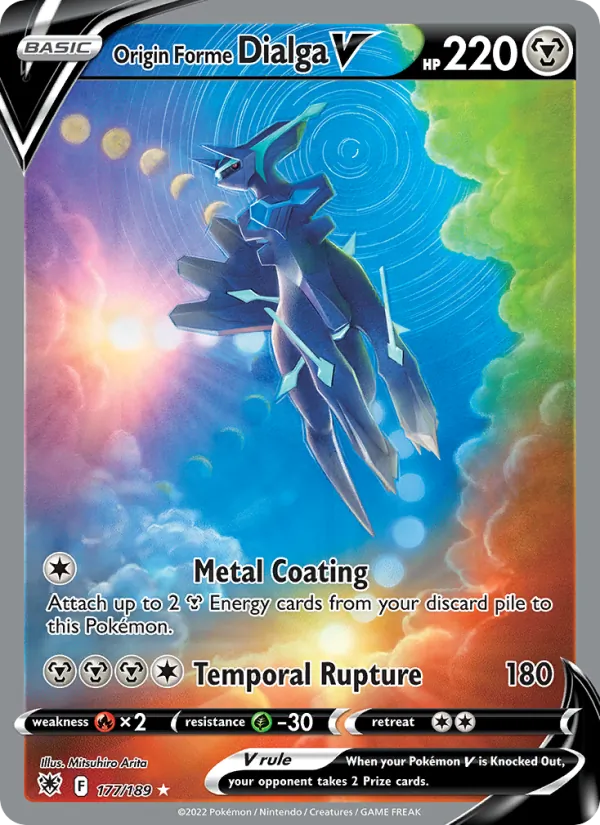 Origin Forme Dialga V Holo 177/189 Astral Radiance Pokémon Card
