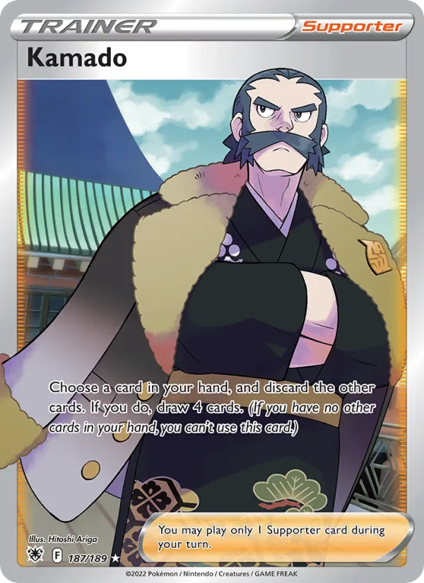 Kamado Holo 187/189 Astral Radiance Pokémon Card