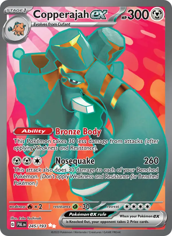 Copperajah ex Holo 245/193 Paldea Evolved Pokémon Card