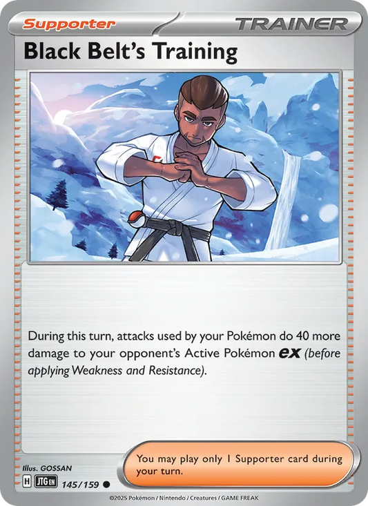 Black Belt's Training Normal 145/159 Journey Together Pokémon Card