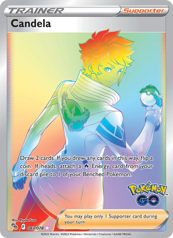 Candela Holo 083/78 Pokémon GO Pokémon Card