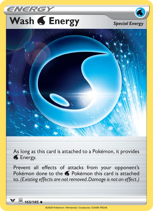 Wash Water Energy Normal 165/185 Vivid Voltage Pokémon Card