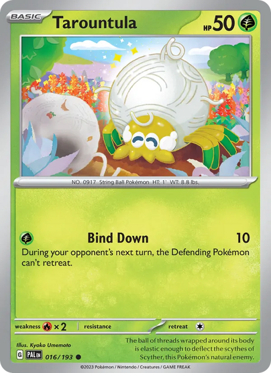 Tarountula Normal 016/193 Paldea Evolved Pokémon Card