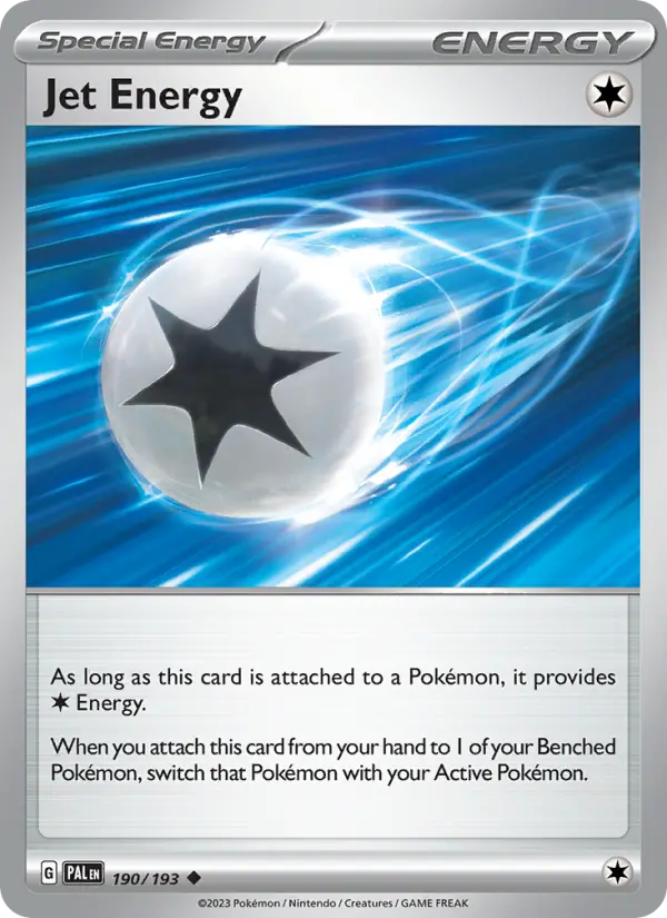 Jet Energy Non-Foil 190/193 Paldea Evolved Pokémon Card