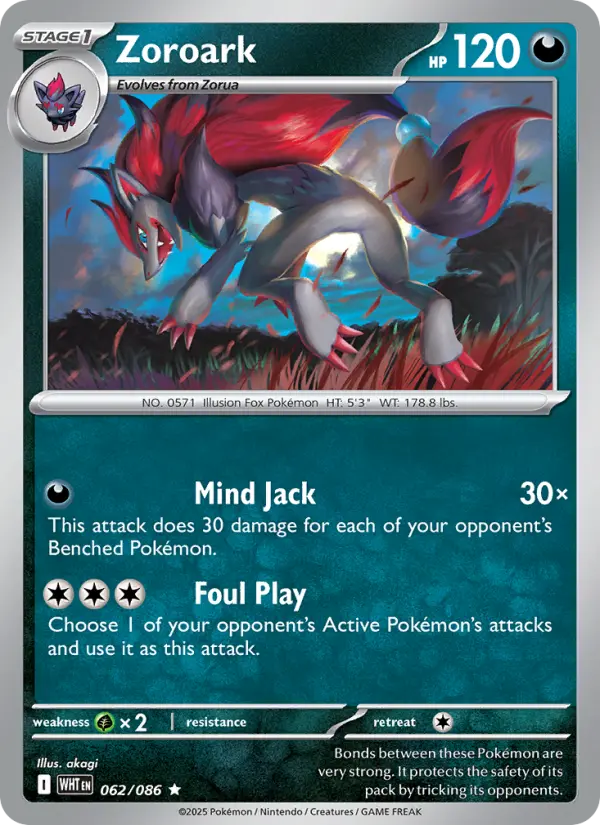 Zoroark (WHT) 062