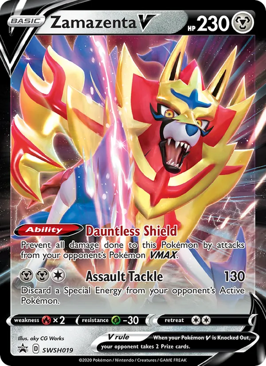 Zamazenta V Holo WH019/307 SWSH Black Star Promos Pokémon Card