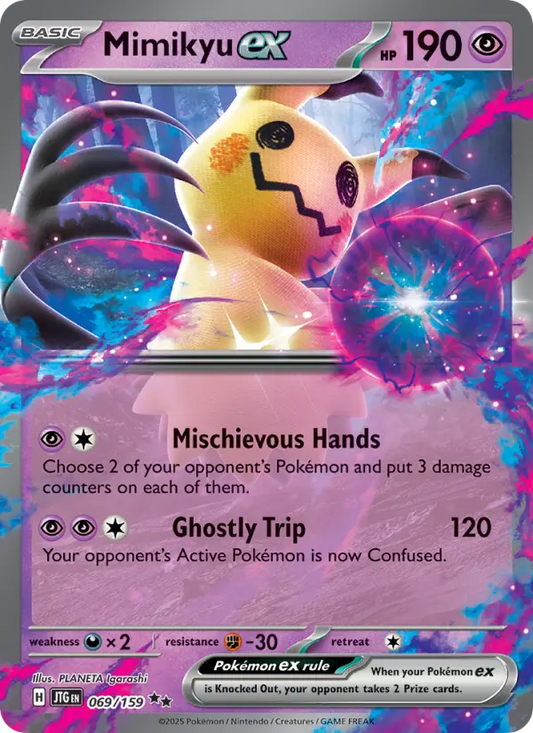 Mimikyu ex Holo 069/159 Journey Together Pokémon Card