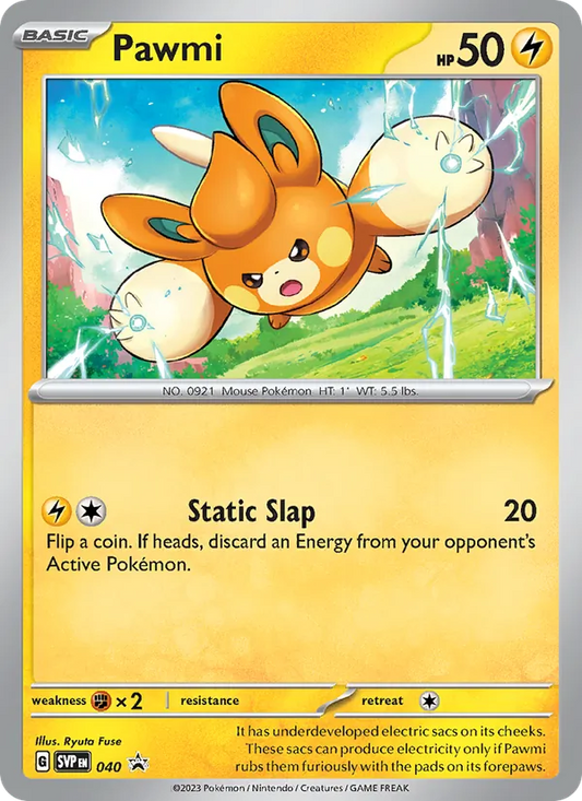 Pawmi Holo 040/225 SVP Black Star Promos Pokémon Card