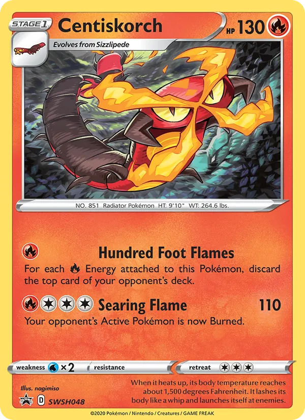 Centiskorch Holo WH048/307 SWSH Black Star Promos Pokémon Card
