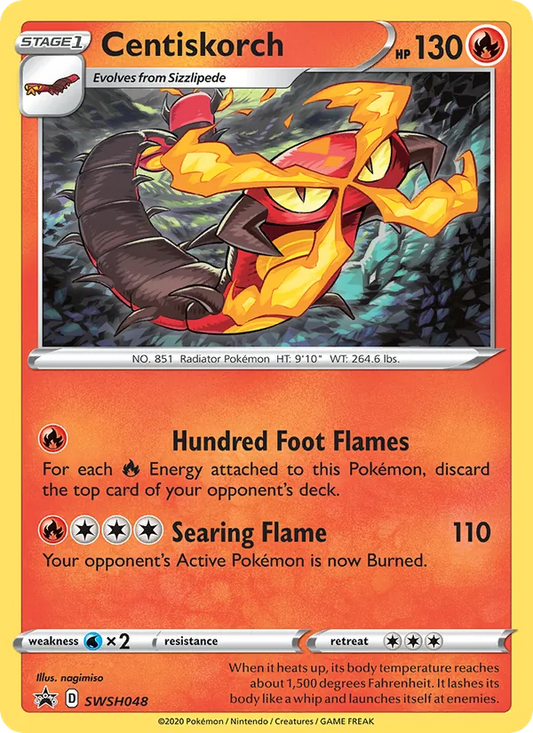 Centiskorch Holo WH048/307 SWSH Black Star Promos Pokémon Card