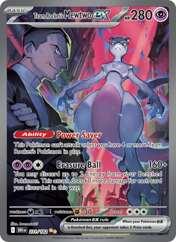Team Rocket's Mewtwo ex (DRI) 231