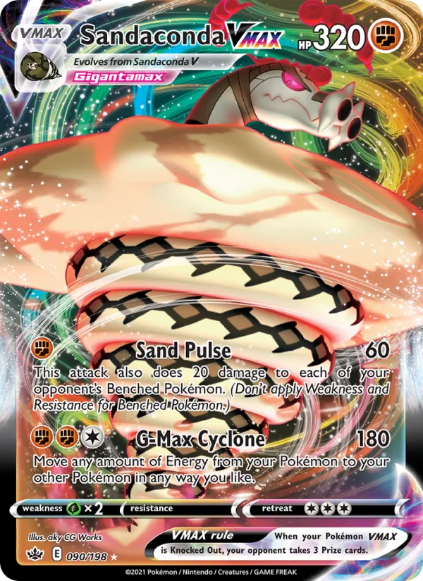 Sandaconda VMAX Holo 090/198 Chilling Reign Pokémon Card