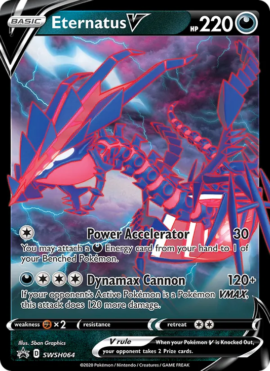 Eternatus V Holo WH064/307 SWSH Black Star Promos Pokémon Card