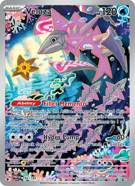 Veluza Holo 192/182 Paradox Rift Pokémon Card