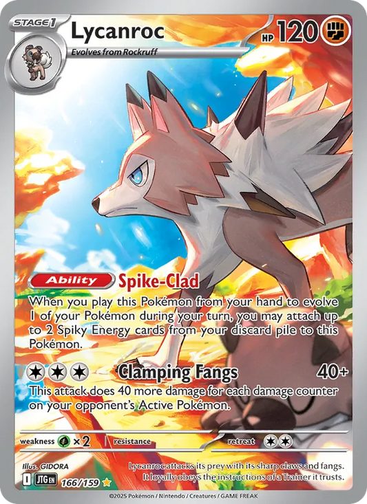 Lycanroc Holo 166/159 Journey Together Pokémon Card