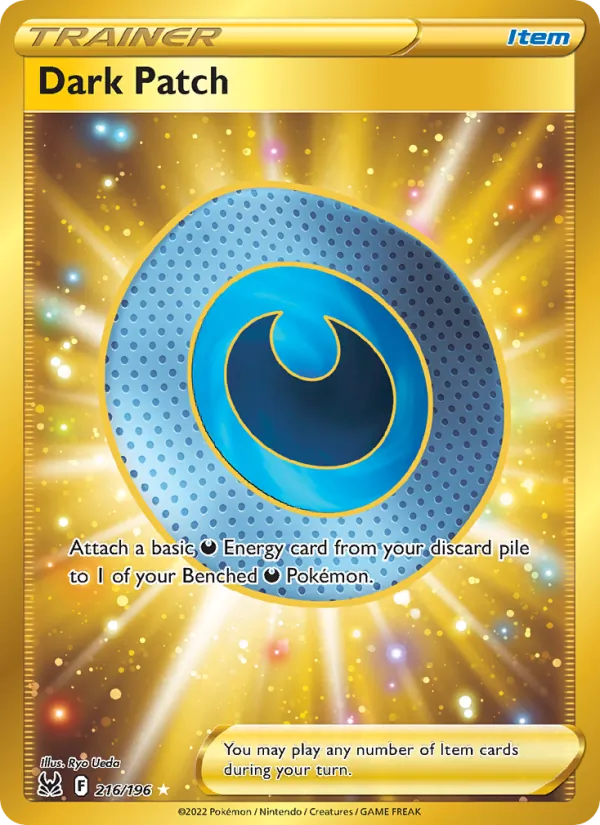Dark Patch Holo 216/196 Lost Origin Pokémon Card