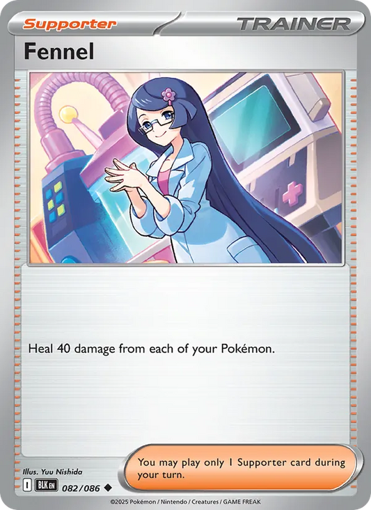 Fennel Normal 082/86 Black Bolt Pokémon Card