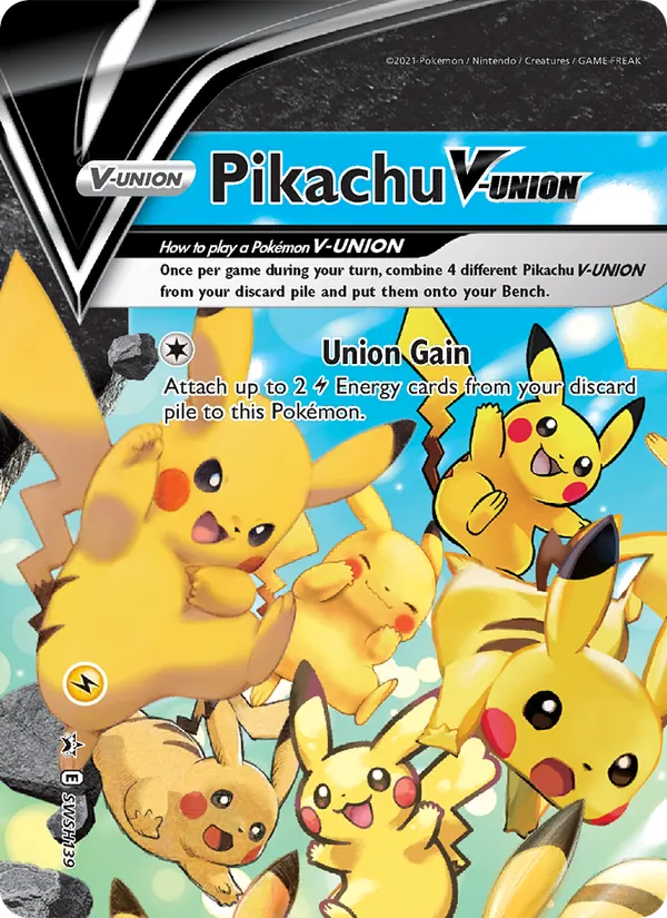 Pikachu V-UNION Holo WH139/307 SWSH Black Star Promos Pokémon Card