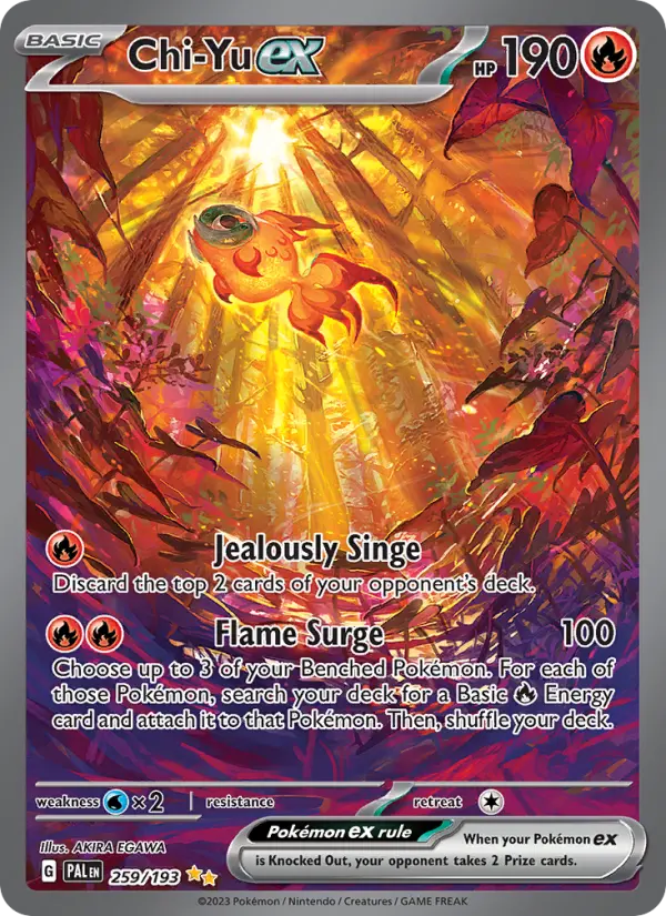 Chi-Yu ex Holo 259/193 Paldea Evolved Pokémon Card