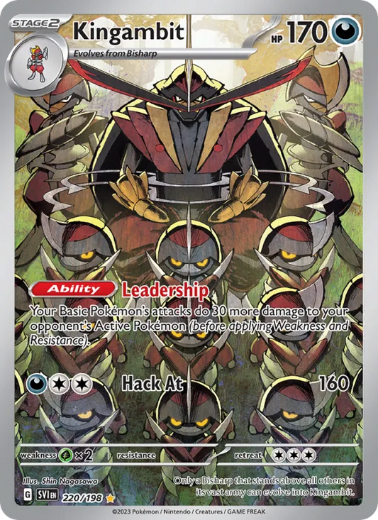 Kingambit Holo 220/198 Scarlet & Violet Pokémon Card