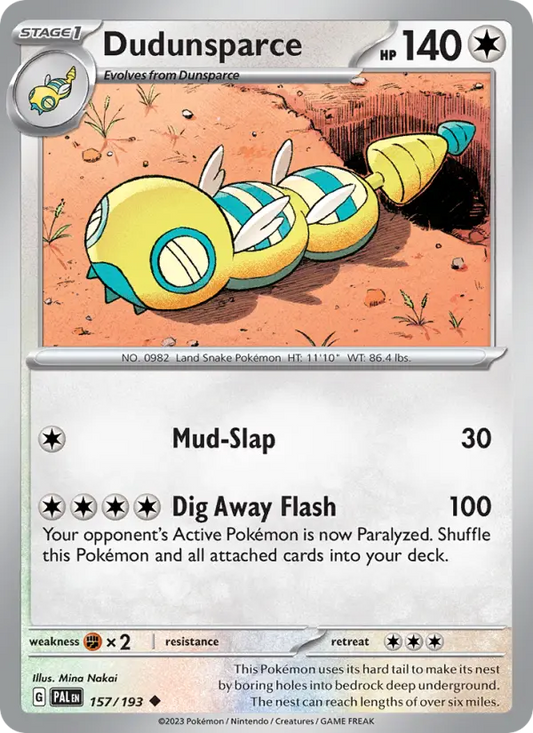 Dudunsparce (PAL) 157
