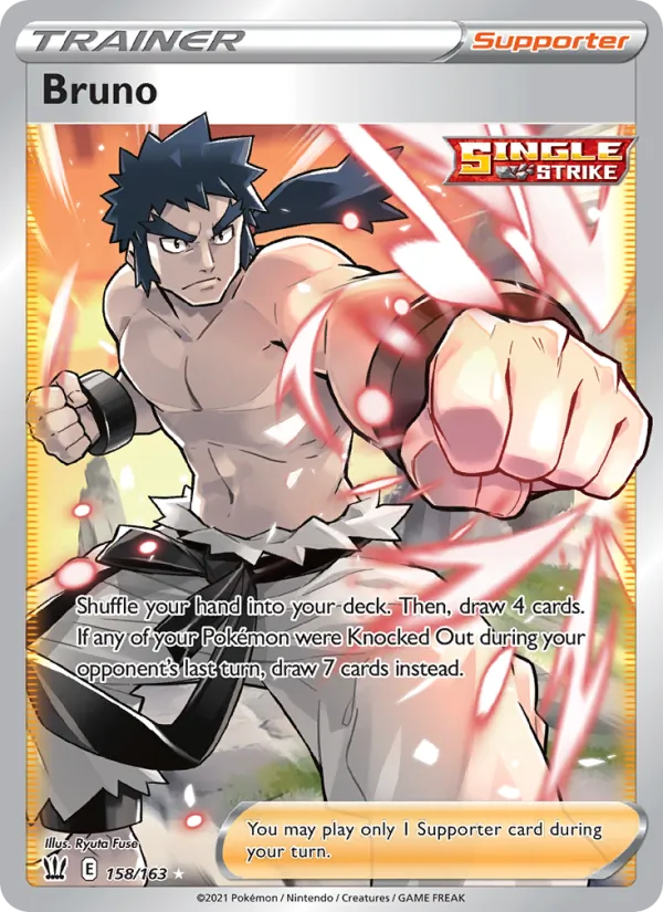 Bruno Holo 158/163 Battle Styles Pokémon Card