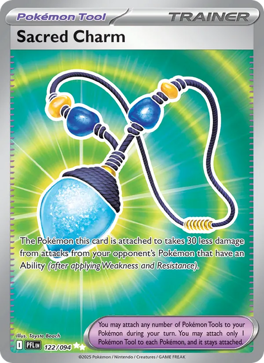 Sacred Charm Holo 122/94 Phantasmal Flames Pokémon Card