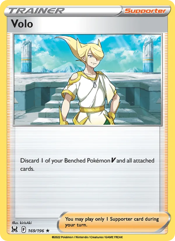 Volo Reverse Holo 169/196 Lost Origin Pokémon Card