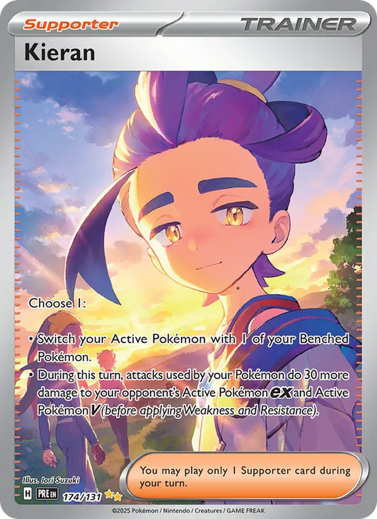 Kieran Holo 174/131 Prismatic Evolutions Pokémon Card