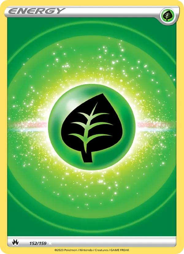 Grass Energy Holo 152/159 Crown Zenith Pokémon Card