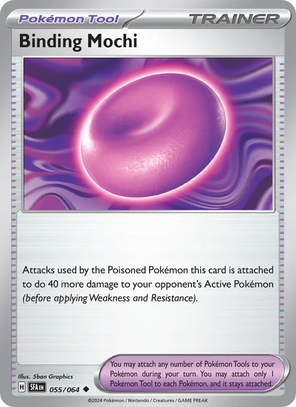 Binding Mochi Non-Foil 055/64 Shrouded Fable Pokémon Card