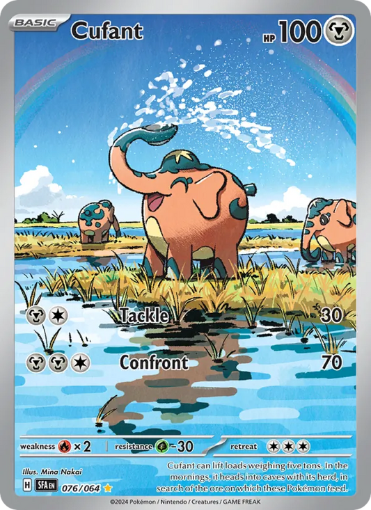 Cufant Holo 076/64 Shrouded Fable Pokémon Card